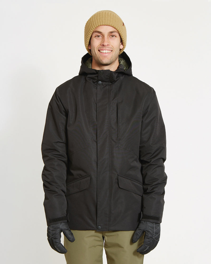 Brooks III Mens Snow Jacket Black