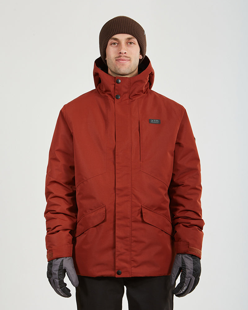 Brooks III Mens Snow Jacket Brick