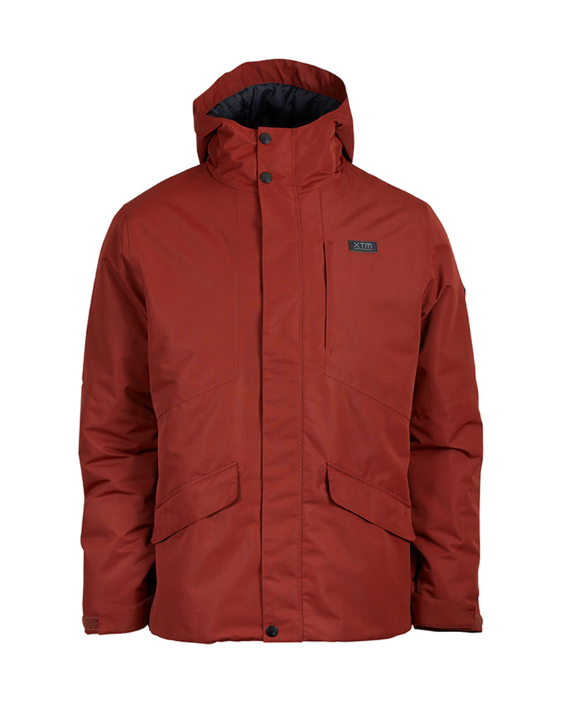 Brooks III Mens Snow Jacket Brick