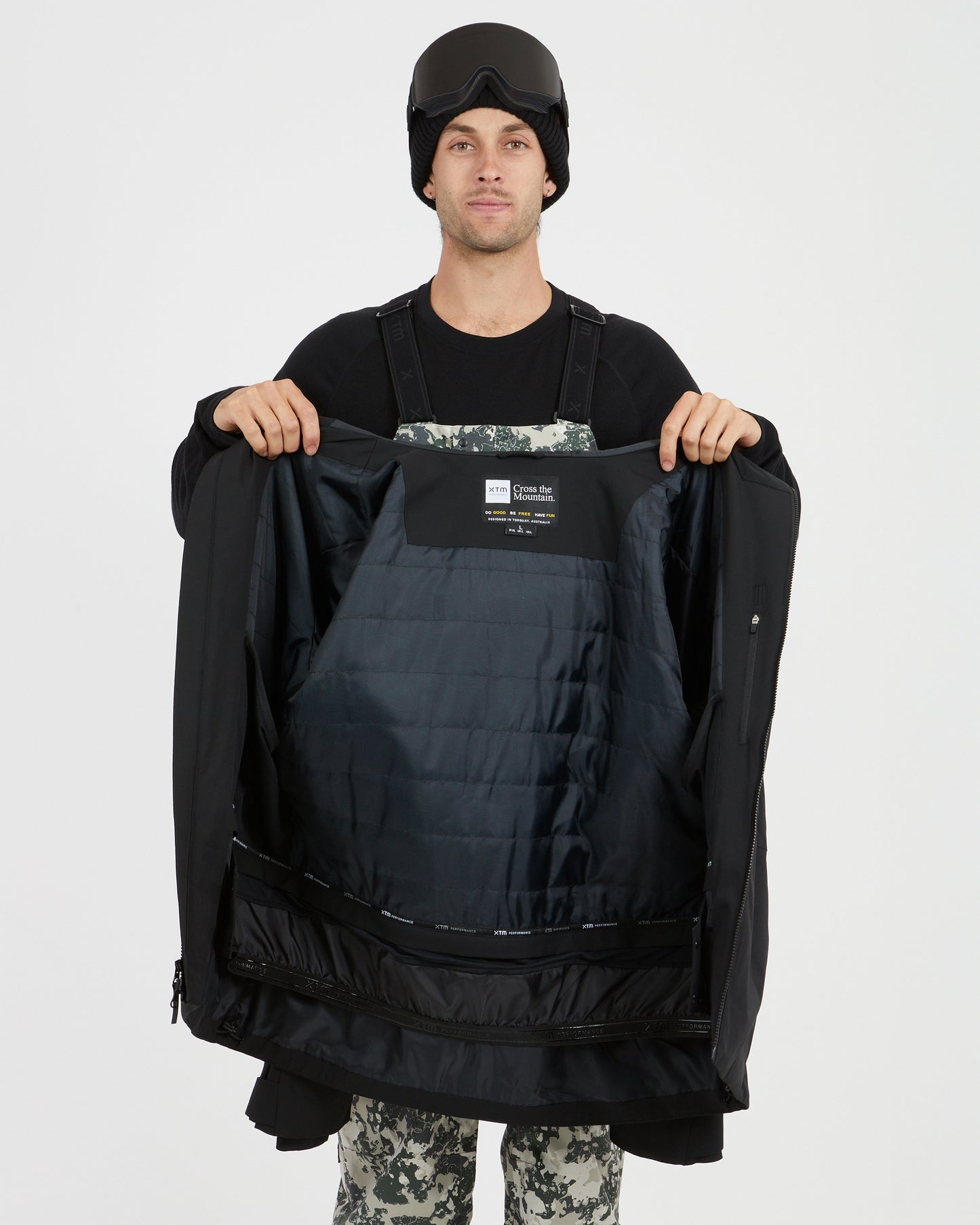 Exposure Mens Snow Jacket Black