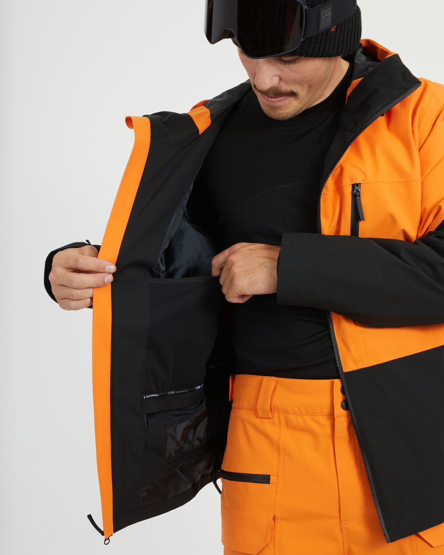 Exposure Mens Snow Jacket Vivid Orange