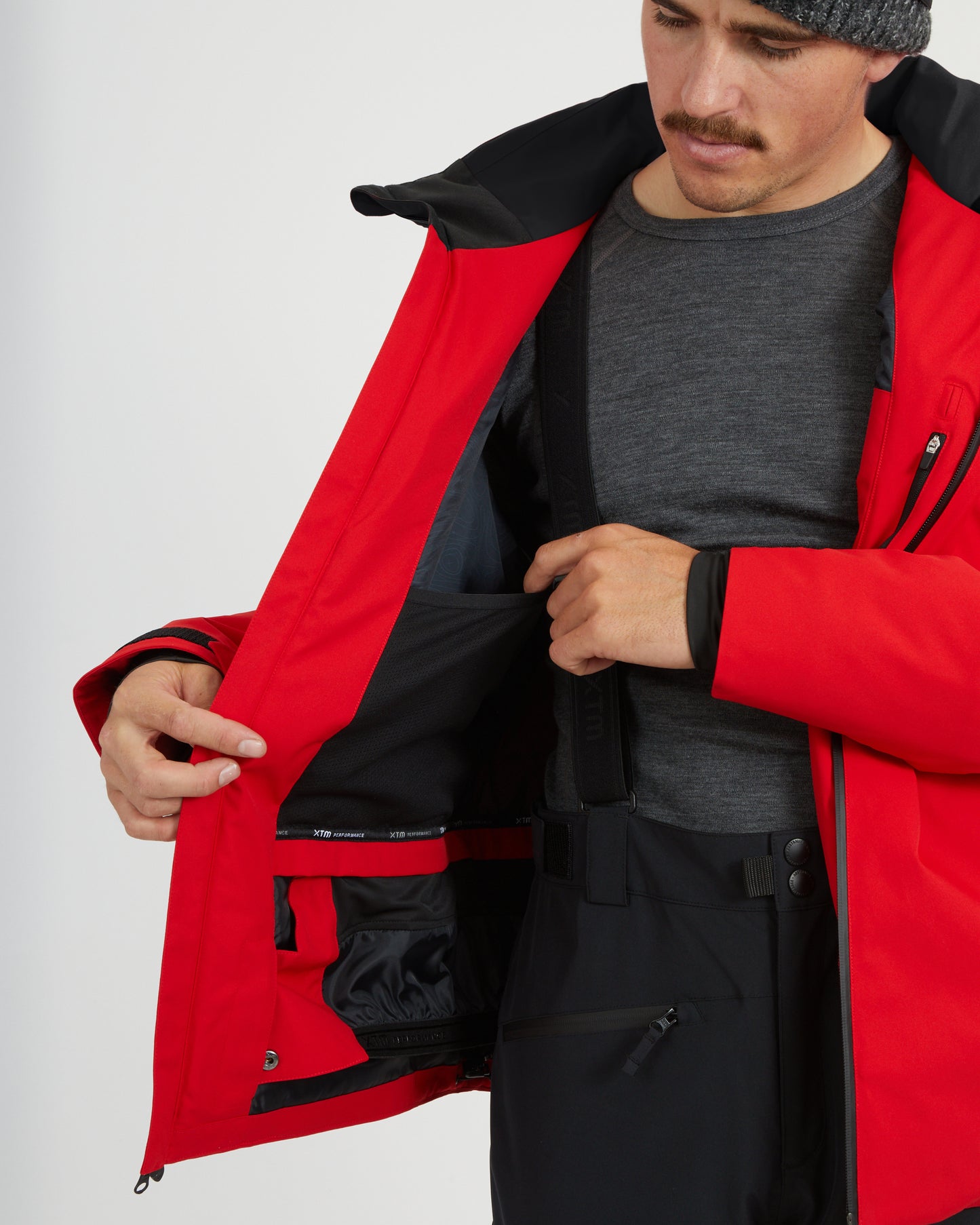 Quantum Mens Snow Jacket Crimson Red