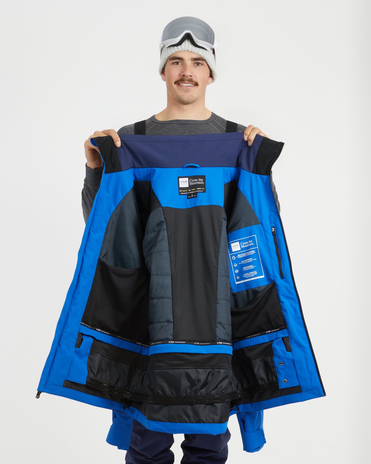 Quantum Mens Snow Jacket Marine Blue