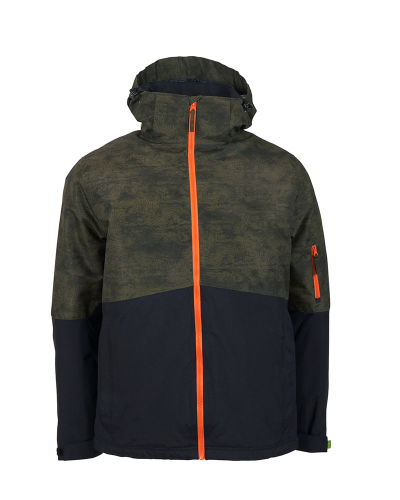 Unisex Rental Snow Jacket Moss Contour